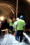 Trabalhadores No Túnel Do Metro De Lisboa